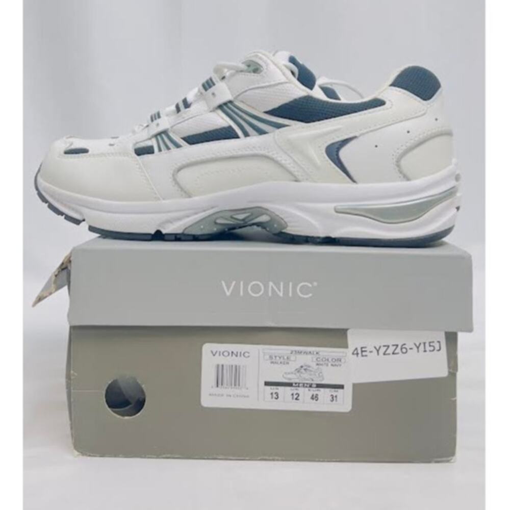 Vionic Women's Walker 23MWALK White Navy 13 M